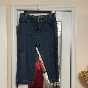 Lee Indigo Denim Jeans Capris
